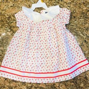 Beautiful cherry print Janie and Jack dress .